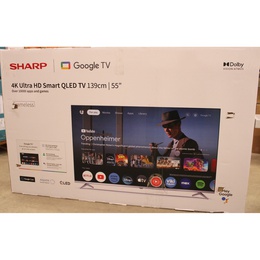 Televizors Sharp 55GP6260E | 55 (139cm) | Smart TV | Google TV | 4K UHD QLED | DAMAGED PACKAGING