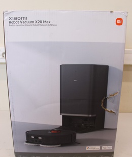  SALE OUT. Xiaomi Robot Vacuum | X20 Max EU | Wet&Dry | 5200 mAh | 8000 Pa | Black | REFURBISHED  Hover