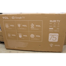 Televizors SALE OUT. TCL 75T8C 75 (189 cm) 4K QLED TV with Google TV | TCL 4K QLED TV | 75T8C | 75 | Smart TV | Google TV | Black | DAMAGED PACKAGING