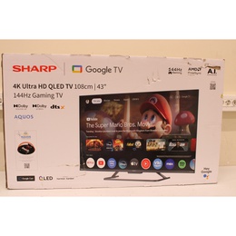 Televizors SALE OUT. Sharp 43HR7265E | 43 | Smart TV | Google TV | Black | DAMAGED PACKAGING