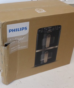  SALE OUT. Philips Dual Basket Airfryer | NA462/70 4000 Series | Power 2750 W | Capacity 10 L | Rapid Air technology | Black | DAMAGED PACKAGING  Hover