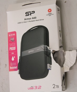  SALE OUT. Silicon Power HDD A60 | 2000 GB | 2.5  | USB 3.2 Gen 1 | Black | DAMAGED PACKAGING  Hover
