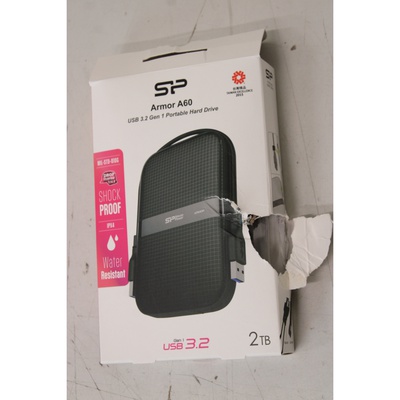  SALE OUT. Silicon Power HDD A60 | 2000 GB | 2.5  | USB 3.2 Gen 1 | Black | DAMAGED PACKAGING