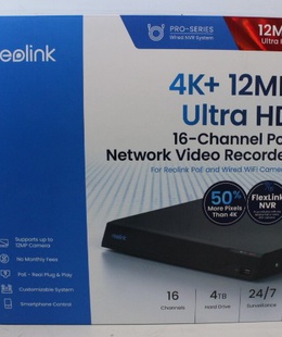  SALE OUT. Reolink NVS16 16-Channel PoE NVR for 24/7 Continuous Recording | Reolink PoE NVR for 24/7 Continuous Recording | NVS16 | 2 | DEMO | 16-Channel  Hover