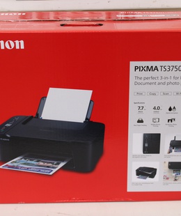 Printeris SALE OUT. Canon PIXMA TS3750I | Inkjet | Colour | Multicunction Printer | A4 | Wi-Fi | Black | DAMAGED PACKAGING  Hover