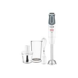 Mikseris TEFAL | Blender | Optichef 3-in-1 HB643138 | Hand Blender | 800 W | Number of speeds 20 | Turbo mode | Chopper | White/Grey