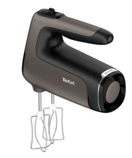 Mikseris TEFAL | HT650E38 PowerMix Silence | Hand Mixer | 600 W | Number of speeds 5 | Turbo mode | Black/Grey  Hover