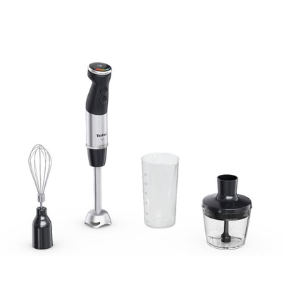 Mikseris TEFAL | Hand Blender | Quickchef+ HB673830 | Hand Blender | 1000 W | Number of speeds 20 | Turbo mode | Black/Stainless Steel