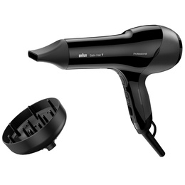 Fēns Braun | Hair Dryer | HD785 Satin Hair 7 SensoDryer | 2000 W | Number of temperature settings 4 | Ionic function | Diffuser nozzle | Black