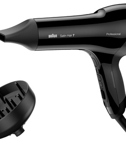 Fēns Braun | Hair Dryer | HD785 Satin Hair 7 SensoDryer | 2000 W | Number of temperature settings 4 | Ionic function | Diffuser nozzle | Black  Hover