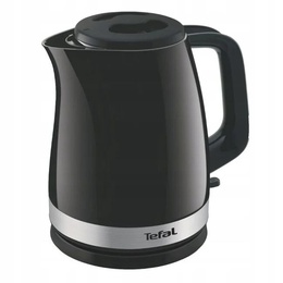 Tējkanna TEFAL Kettle | KO150F30 Delfini Vision | Electric | 2400 W | 1.5 L | Plastic | 360° rotational base | Black/Stainless steel