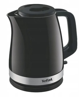 Tējkanna TEFAL Kettle | KO150F30 Delfini Vision | Electric | 2400 W | 1.5 L | Plastic | 360° rotational base | Black/Stainless steel  Hover
