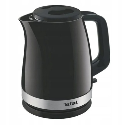 Tējkanna TEFAL Kettle | KO150F30 Delfini Vision | Electric | 2400 W | 1.5 L | Plastic | 360° rotational base | Black/Stainless steel