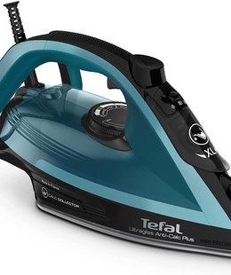  TEFAL | FV6832E0 | Steam Iron | 2800 W | Water tank capacity 270 ml | Continuous steam 50 g/min | Steam boost performance 260 g/min | Black/Blue  Hover