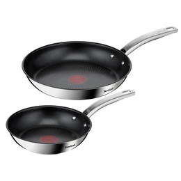 Panna TEFAL | Pan Set | Intuition B817S255 | Frying | Diameter 20/26 cm | Suitable for induction hob | Fixed handle | Black/Silver