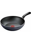 Panna TEFAL Pan | H0561942 | Wok | Diameter 28 cm | Suitable for induction hob | Fixed handle | Black