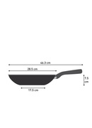 Panna TEFAL Pan | H0561942 | Wok | Diameter 28 cm | Suitable for induction hob | Fixed handle | Black Hover