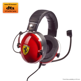 Austiņas Thrustmaster | Gaming Headset | DTS T Racing Scuderia Ferrari Edition | Wired | Over-Ear | Red/Black