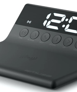  Muse Radio with a wireless charger M-168 WI Portable Black  Hover