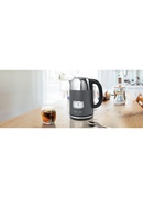 Tējkanna Muse Kettle | MS-020DG | Cordless | 2200 W | 1.7 L | Stainless steel | 360° rotational base | Stainless steel/Black Hover