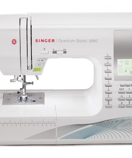  Singer | Sewing Machine | Quantum Stylist™ 9960 | Number of stitches 600 | Number of buttonholes 13 | White  Hover