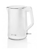 Tējkanna Gorenje | Kettle | K15DWW | Electric | 2200 W | 1.5 L | Plastic + metal | 360° rotational base | White