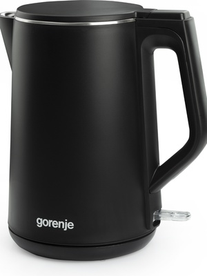 Tējkanna Gorenje | Kettle | K15DWBK | Electric | 2200 W | 1.5 L | Stainless steel | 360° rotational base | Black  Hover