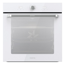 Cepeškrāsnis Gorenje Oven | BOS6737SYW | 77 L | Electric | AquaClean | Mechanical control | Steam function | Height 59.5 cm | Width 59.5 cm | White