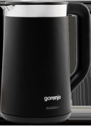 Tējkanna Gorenje Kettle | K17TRDW | Electric | 2200 W | 1.7 L | Plastic/Metal | 360° rotational base | Black Hover