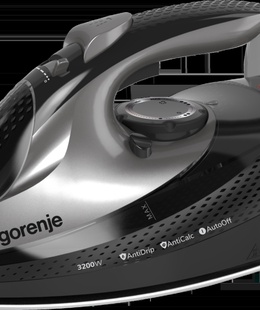  Gorenje SIH3200BKS | Steam Iron | 3200 W | Water tank capacity 420 ml | Continuous steam 40 g/min | Steam boost performance 250 g/min  Hover