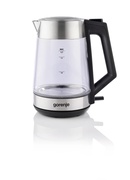 Tējkanna Gorenje K17OGS | Kettle | Electric | 1.7 L | 2200 W | 360° rotational base | Stainless steel/Glass | Stainless steel