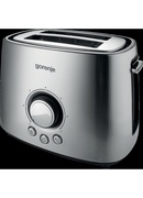 Tosteris Gorenje | Toaster | T1000E | Power 1000 W | Number of slots 2 | Housing material  Metal | Stainless Steel