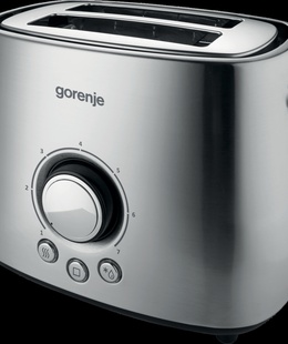 Tosteris Gorenje | Toaster | T1000E | Power 1000 W | Number of slots 2 | Housing material  Metal | Stainless Steel  Hover