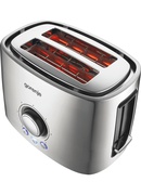 Tosteris Gorenje | Toaster | T1000E | Power 1000 W | Number of slots 2 | Housing material  Metal | Stainless Steel Hover