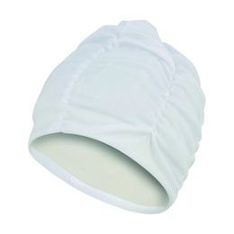  Fashy | FASHY Ruched Fabric Womens Swim Cap | White