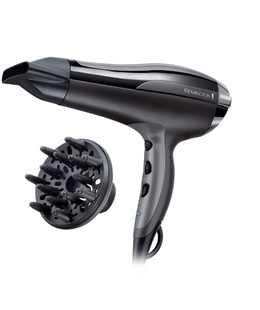 Fēns Remington Hair Dryer Pro-Air Turbo D5220 2400 W Number of temperature settings 3 Ionic function Diffuser nozzle Black  Hover