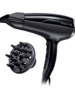 Fēns Remington Hair Dryer | D5215 Pro-Air Shine | 2300 W | Number of temperature settings 3 | Ionic function | Diffuser nozzle | Black  Hover