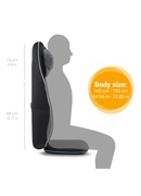 Masažieris Medisana MCN  New Generation Shiatsu Massage Seat Cover Number of massage zones 3 Hover