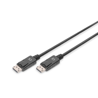  Digitus | DisplayPort Connection Cable | Black | DP male | DP male | DP to DP | 1 m