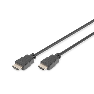  Digitus | HDMI High Speed with Ethernet Connection Cable | Black | HDMI male (type A) | HDMI male (type A) | HDMI to HDMI | 2 m