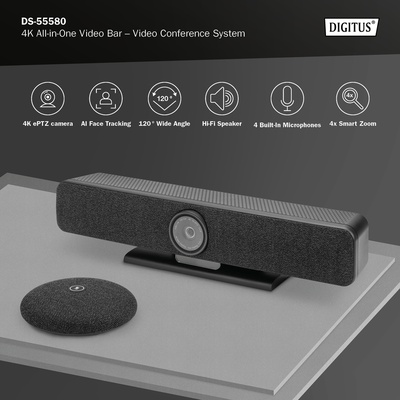  4K All-in-One Video Bar Pro – Video Conference System | DS-55580