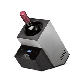  Caso | Wine Cooler | WineCase Deluxe Inox | Bottles capacity 1 | Black/Silver