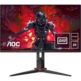 Monitors AOC | Gaming Monitor | Q27G2U | 27  | VA | QHD | 16:9 | 155 Hz | 1 ms | 2560 x 1440 | 250 cd/m² | HDMI ports quantity 2 | Black/Red | Warranty 36 month(s)