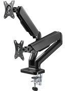  Goobay Desk Mount | Double Monitor Mount with Gas Spring | Swivel