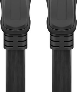  Goobay | High Speed HDMI Flat Cable with Ethernet | Black | HDMI male (type A) | HDMI (type A) | HDMI to HDMI | 2 m  Hover