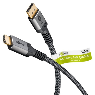  Goobay DisplayPort to HDMI Cable | 65271 | 5 m