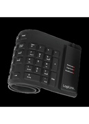 Tastatūra Logilink | Flexible waterproof Keyboard USB + PS/2 | ID0019A | Flexible keyboard | Wired | DE | Black