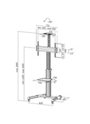  Logilink BP0025 TV stand cart Hover