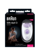 Epilātors Braun Epilator Silk-Epil 3 SE3170 L Bulb lifetime (flashes) Not applicable Number of power levels 2 White/Purple Hover