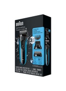  Braun | Shaver with trimmer | Series 3 Shave&Style 3010BT | Operating time (max) 45 min | Wet & Dry | NiMH | Black/Blue